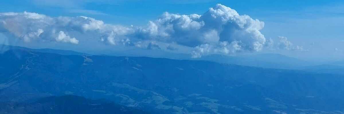 Flugwegposition um 13:47:55: Aufgenommen in der Nähe von Altenberg an der Rax, Österreich in 2522 Meter